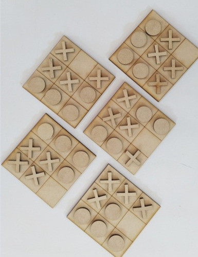 118 Tateti Juego Fichas Fibofacil Mdf 8x8 Souvenirs 1