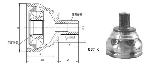 Correa De Distribucion Contitech Vw Pointer / Quantum / Sant 0