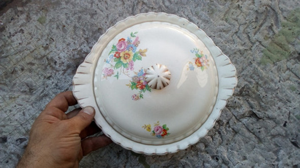 Antigua Guisera Loza Inglesa Meakin England Con Detalle 0