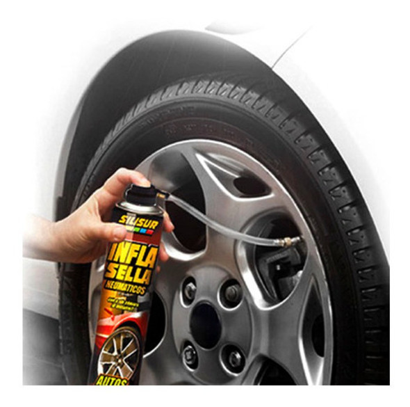 Infla Sella Neumáticos Auto 300grs Silisur Peugeot 206 207 1