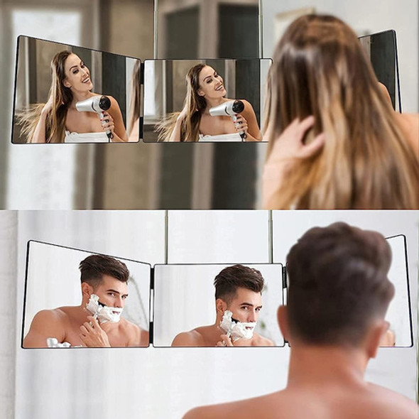 ~? Hieey 3 Way 360 Trifold Mirror Para Corte / Peinado De Ca 1
