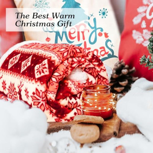 Inhand Manta De Navidad Sherpa Para Adultos, 1