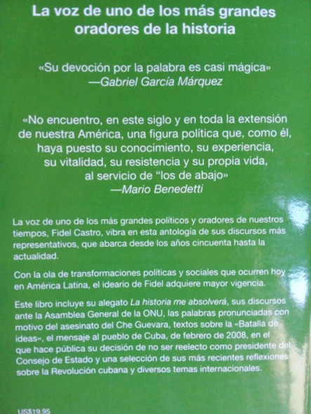Editorial Fidel Castro Antología Mínima by Ocean Sur - Spanish Edition (Used, Excellent Condition)