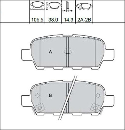 Pastilla Freno Suzuki Vitara Trasera 1