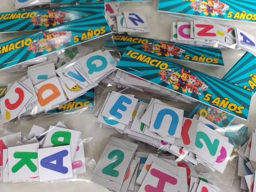 Abecedario Imantado X20 34 Piezas Regalo Souvenir Cumpleaños 0