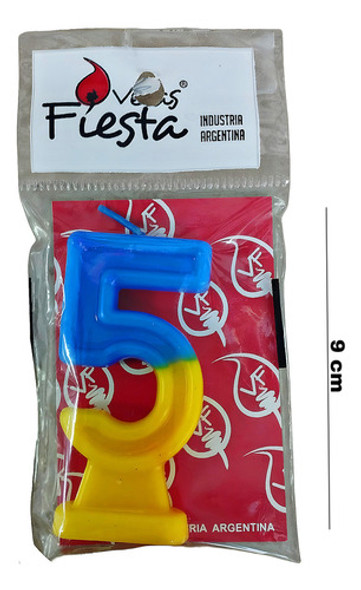 Vela Numero Futbol De Boca Nº5 1