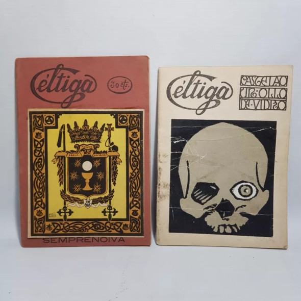 Antigua Novelas Gallegas Céltiga Lot x 2 Books - Un Ollo de Vidro (N°7) & Sempre Noiva (N°13) - Softcover, Used