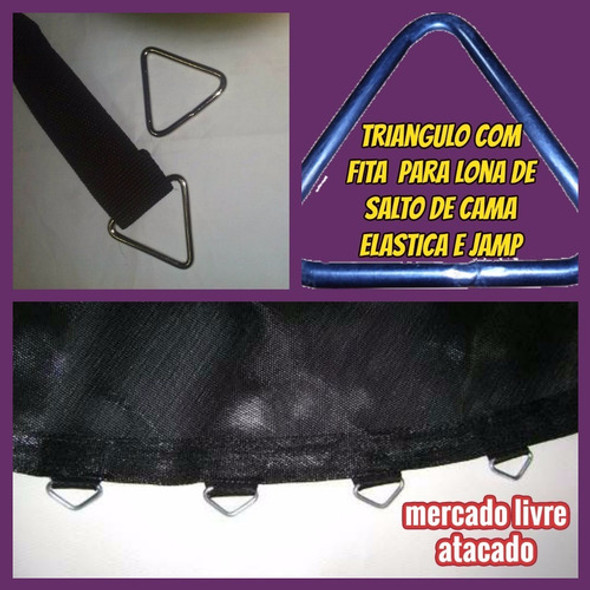 Triangulo C/fita Reforçada 10+20 Mola 14cm P/pula Pula+brind 1