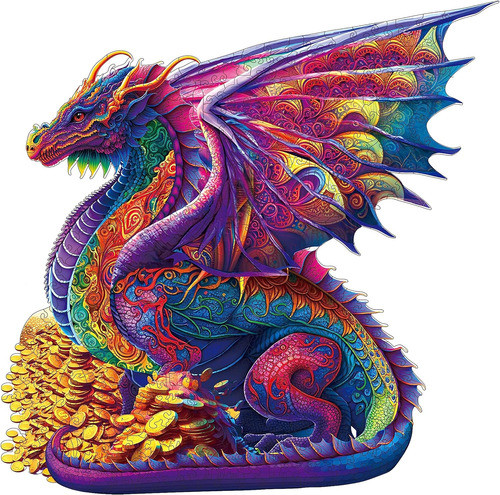 Puzzle De Madera De 300 Piezas Diseño Dragon 0