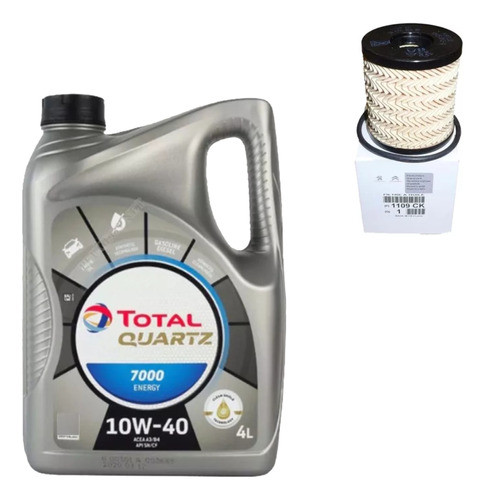 Filtro + Aceite Total 7000 De Peugeot 207 Compact 1.6 N 2014 0