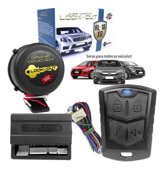 Alarme Automotivo Carro Universal Com Segredo Barato Lookout 0
