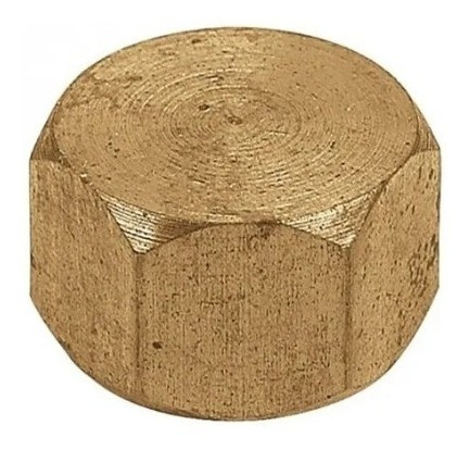 Tapa Hembra De 1/8  Bronce Repuesto Pack X10 Unidades 1