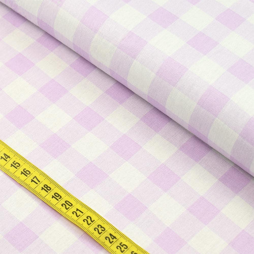 Tecido Estampado Para Patchwork - Vichy Xadrez Lilás (0,50x1 0