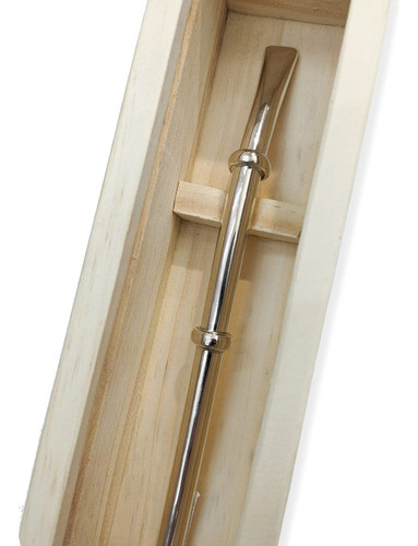 Bombilla De Plata ( Caja + Cepillo + Grabado De Iniciales ) 1