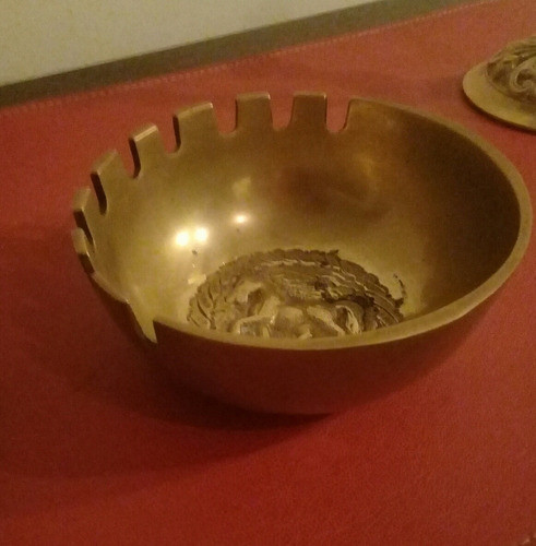 Cenicero Grande Bronce Macizo 1