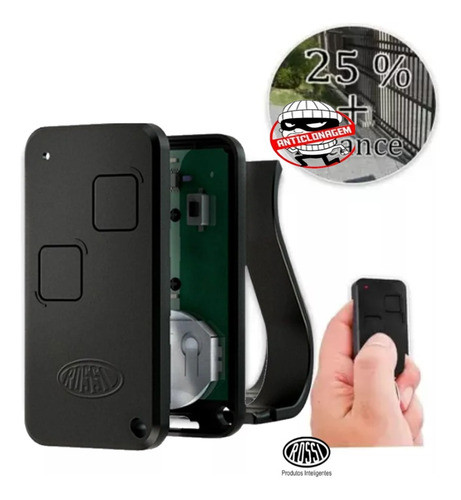 Kit 2x Controle Remoto Rossi Ntx 433mhz P/ Motor Dz Nano Att 1