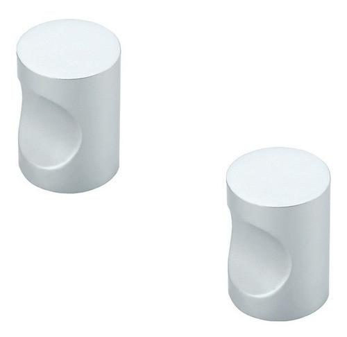 Tirador Huella Pack De 2 Unidades Color Aluminio 1