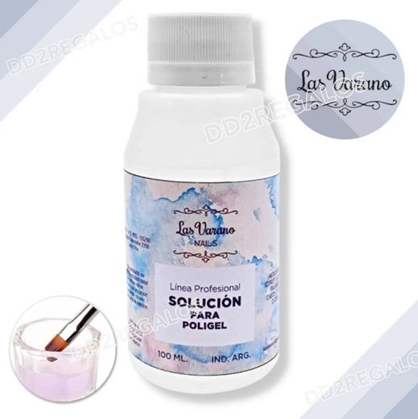 Líquido Solucion Para Poligel O Uñas Acrílicas Gelificadas 1