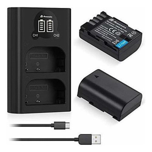 Powerextra 2 Pack Dmw-blf19, Dmw-blf19e, Baterias De Repues 0