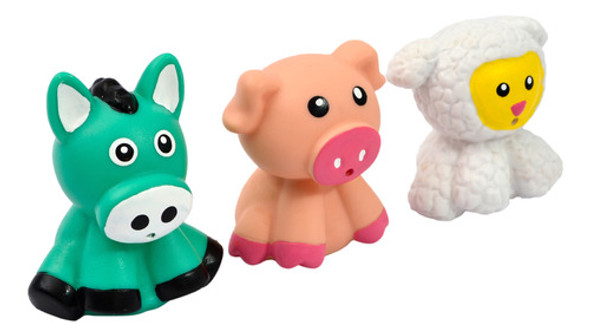 Animalitos De Granja Lanza Agua Con Chifle X 3 Chanchy Toys 0 Animalitos De Granja Lanza Agua Con Chifle X 3 Chanchy Toys 0