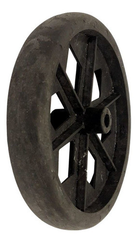 Roda Para Carrinho De Feira Comum Pneu Maciço Eixo 9mm 0
