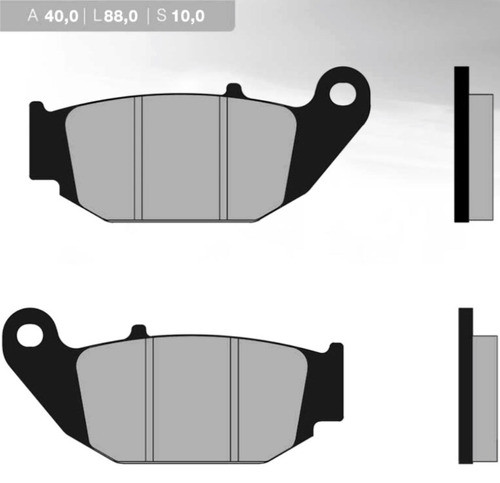 Pastilla Freno Brenta Ft3151 Fa629 Honda Cbx 250 New Trasera 1