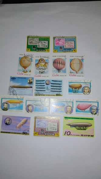 Zeppelin  Estampillas Lote Surtido Muy Bello Con  Aereos 0