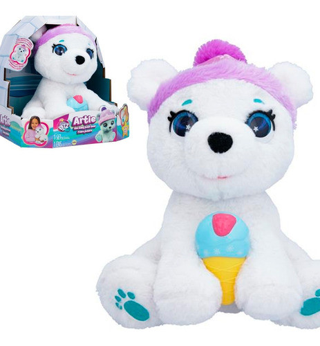 Pelúcia Com Mecanismo Artie O Urso Polar Infantil Multikids 0