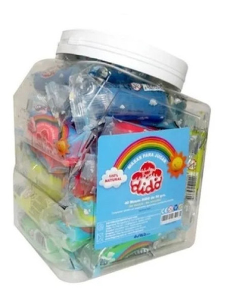 Pote X40 Masas Dido 50g Moldeable Colores Masa 0