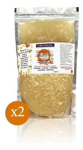 Caldo De Hueso De Pollo 48hs Cc. Colageno Natural 1 Litro 0