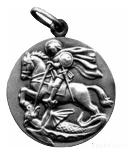 Medalla San Jorge Plata 900 24 Mm Diametro 0