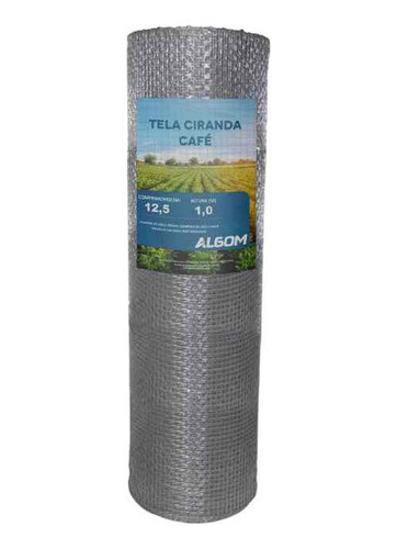 Tela Ciranda Galvanizada 1,00m X 12,5m Fio Bwg 24 Café Algom 0