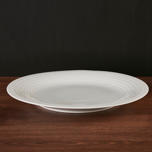 Fuente Plato  Redondo Porcelana Blanco Sofia  D 32 1
