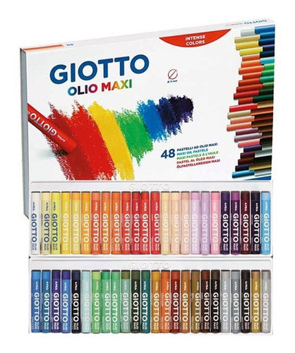 Pasteles Al Oleo Maxi Giotto X 48 Colores 0