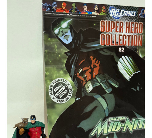 Eaglemoss Figura Muñeco Plomo Dc Doctor Mid-nite #82 0