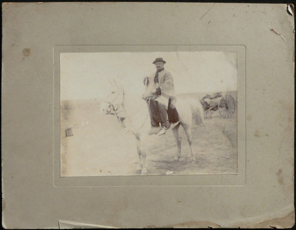 Antigua Foto Gaucho Y Caballo Principios Del Siglo Xix 36067 0