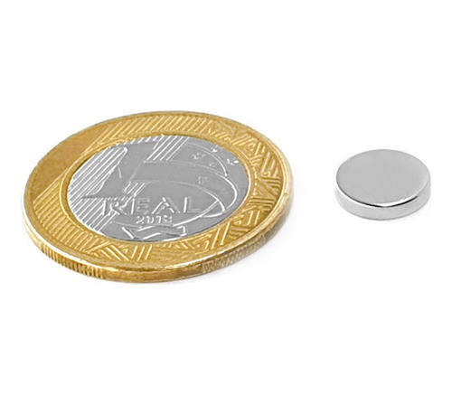Ímã Neodímio Ø 10x2 Mm N35 100 Unidades 1