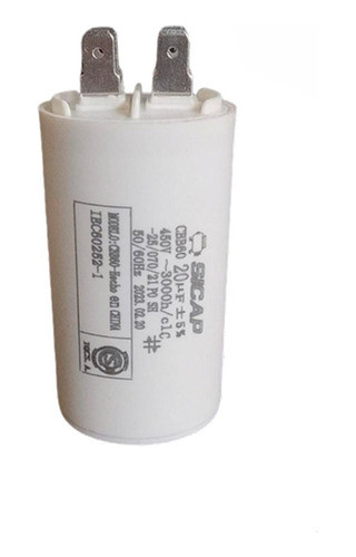 Capacitor De Marcha 20mf Sicap Universal 0