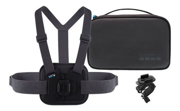 Estuche Kit Gopro Pechera + Soporte Bici +maletin 5 6 7 8 0