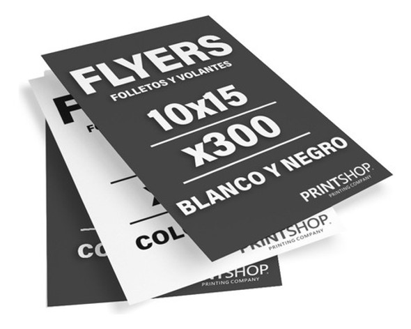 Folletos Flyers Volantes Printshop Byn Simple Faz 10x15 X300 0