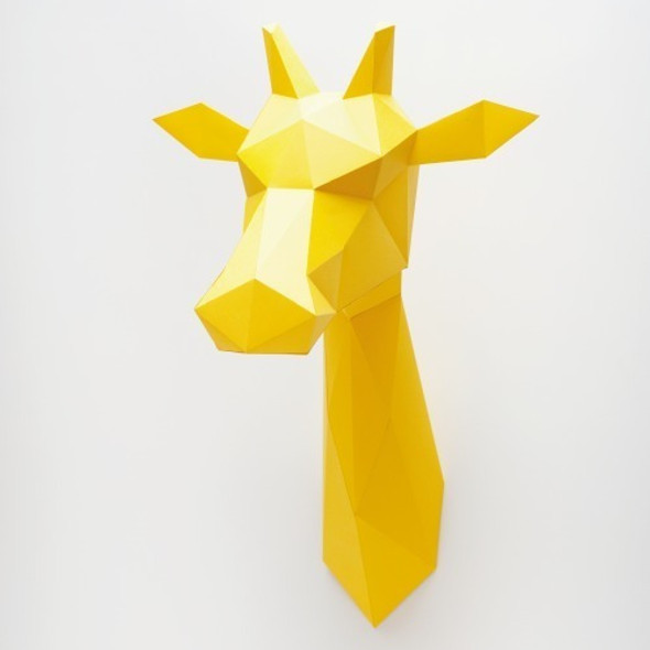 Cabeza De Jirafa De Papel 3d Decoración 1