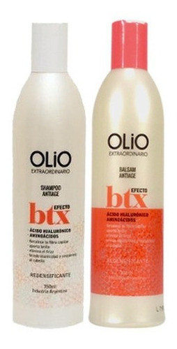 Kit Tratamiento Btx Shampoo + Enjuague + Baño + Ampolla Olio 1