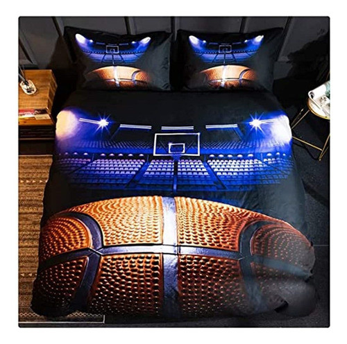 Juego De Ropa De Cama Homebed 3d Sports Basketball Para Niño 0