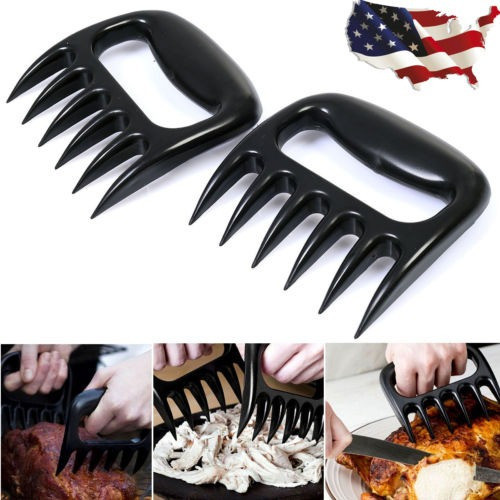 Manejo De Barbacoa Herramienta Carne Garras Pinzas Tirar Con 1