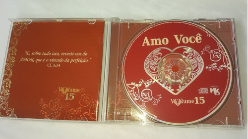 Cd Amo Você Volume 15 Coletânea Gospel 1