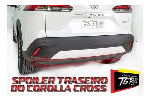 Aplique Protetor Parachoque Traseiro Corolla Cross 2021 2023 1