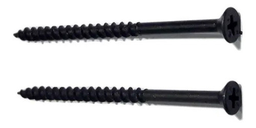 Tornillo Autoperforante Para Madera 8x3 Negro X 100 Un 0