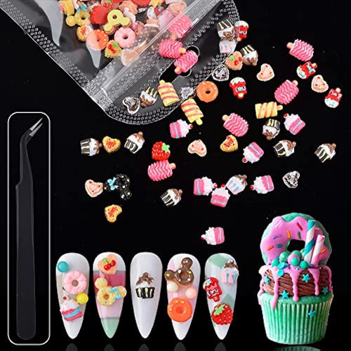 Baiyiyi Candy Decor For Nails Multi Shape Resin Candy Sweet 1