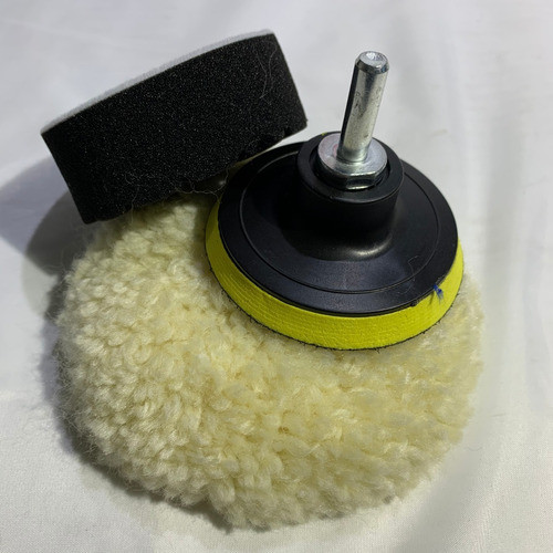 Pack Plato + Corderito + Espuma 3 PuLG. Pulido Faros Kit128 1