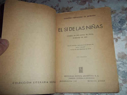 El Si De Las Niñas - Leandro Fernandez De Moratin 1